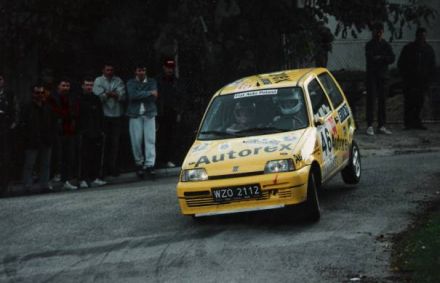 Jacek Sikora i Marek Kaczmarek - Fiat Cinquecento Sporting.